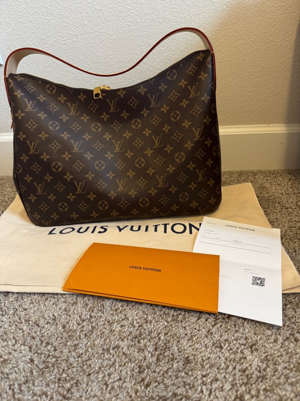 Authentic Louis Vuitton slouchy MM